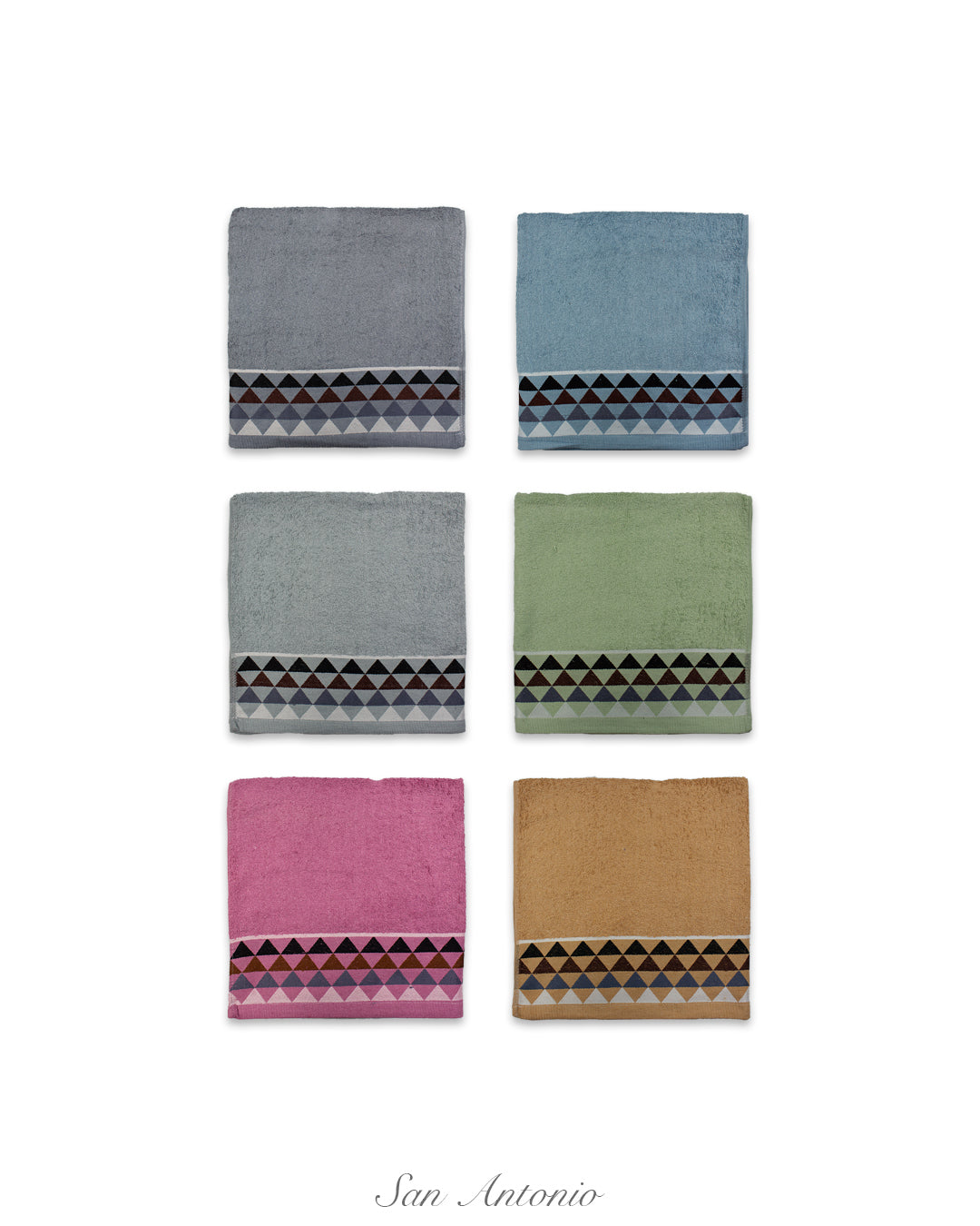 Toalla Grabado Triángulos