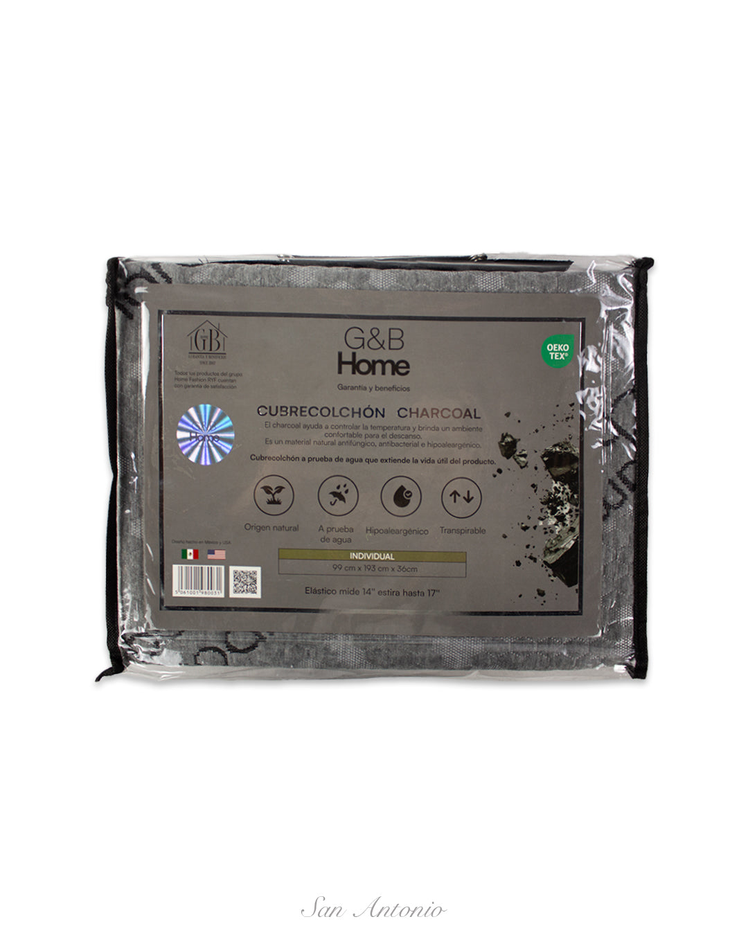 Cubrecolchón Carbon Activo G&B