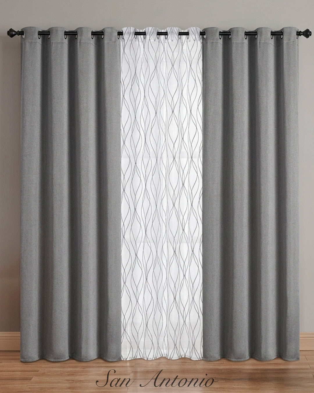 JUEGO DE CORTINAS 5PZ HF
