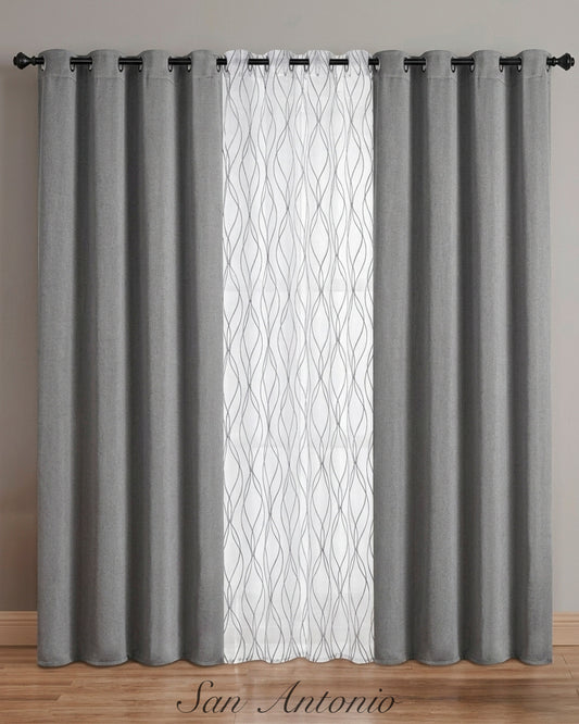 JUEGO DE CORTINAS 5PZ HF