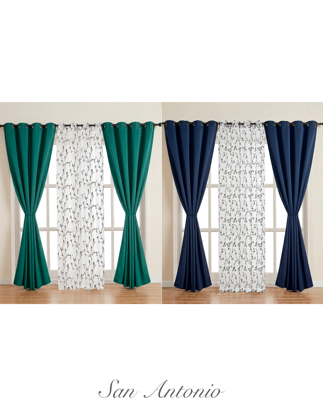 JUEGO DE CORTINAS 5PZ HF