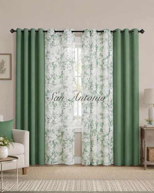 CORTINAS KAMILA 4 PIEZAS