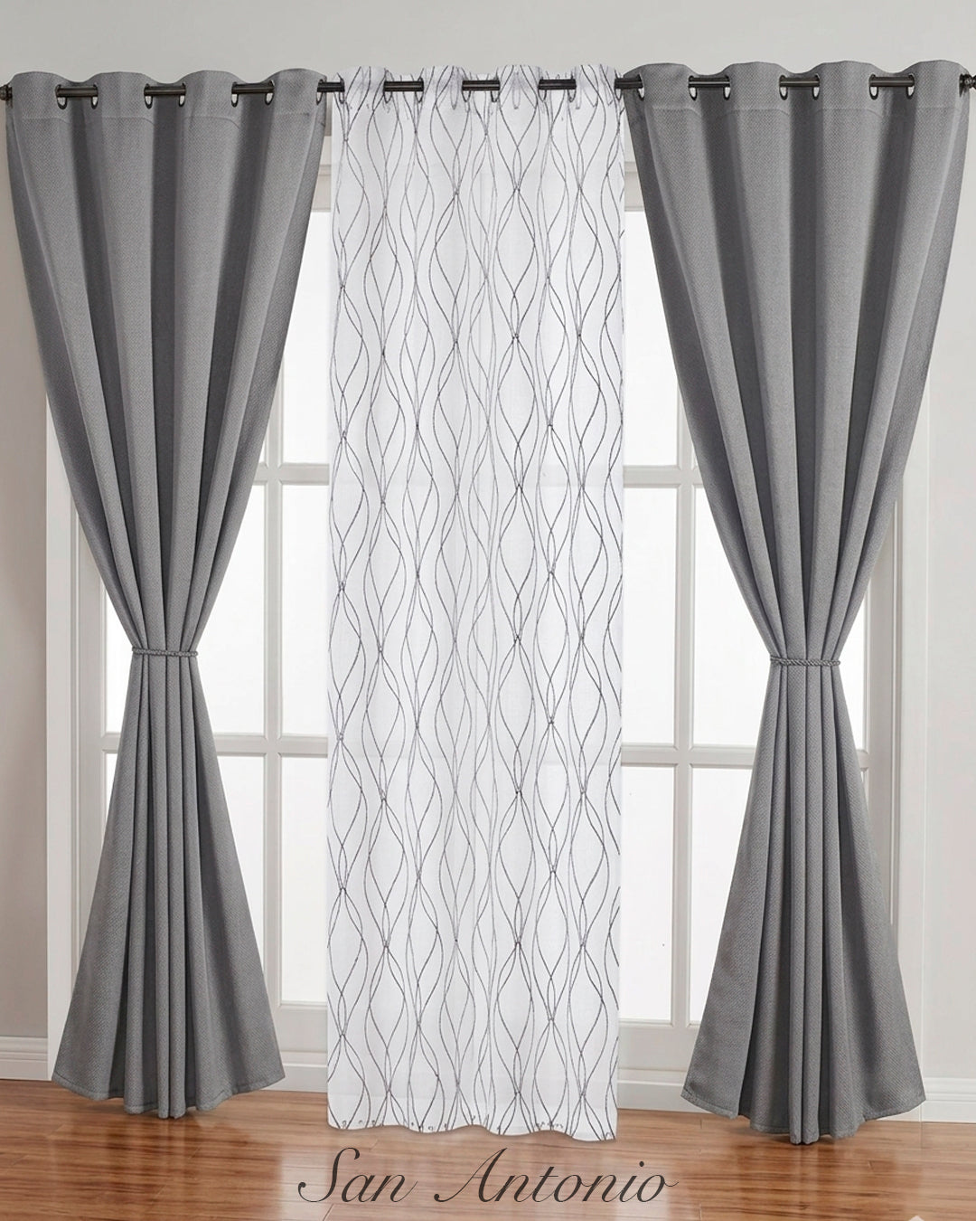 JUEGO DE CORTINAS 5PZ HF